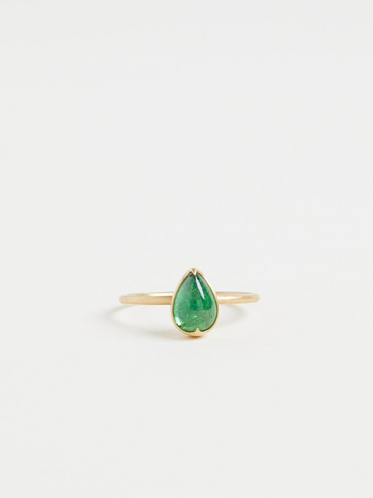 Gabriella Kiss 1.5ct Tsavorite Ring in 18k Yellow Gold
