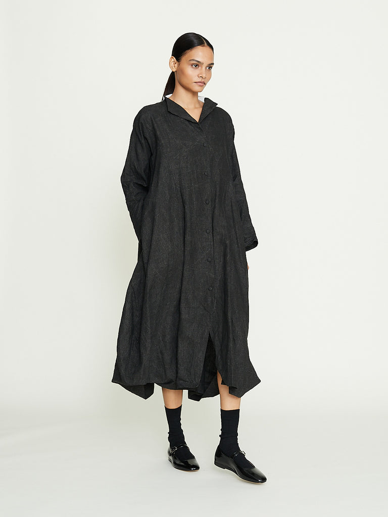 Hallelujah Robe de Nomad in Charcoal Black