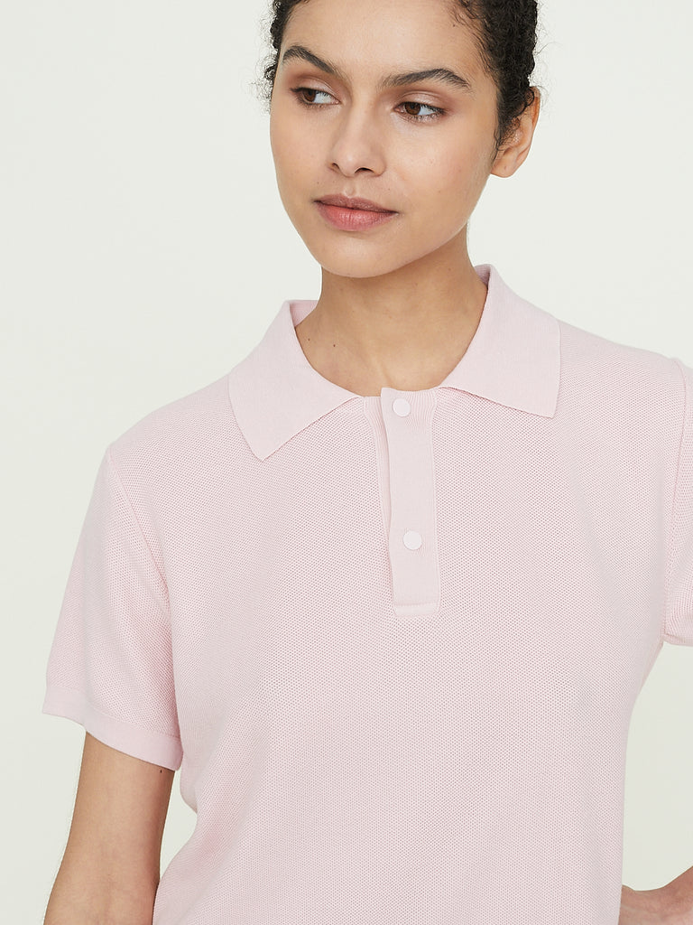 High Sport Brooke Polo in Pale Pink