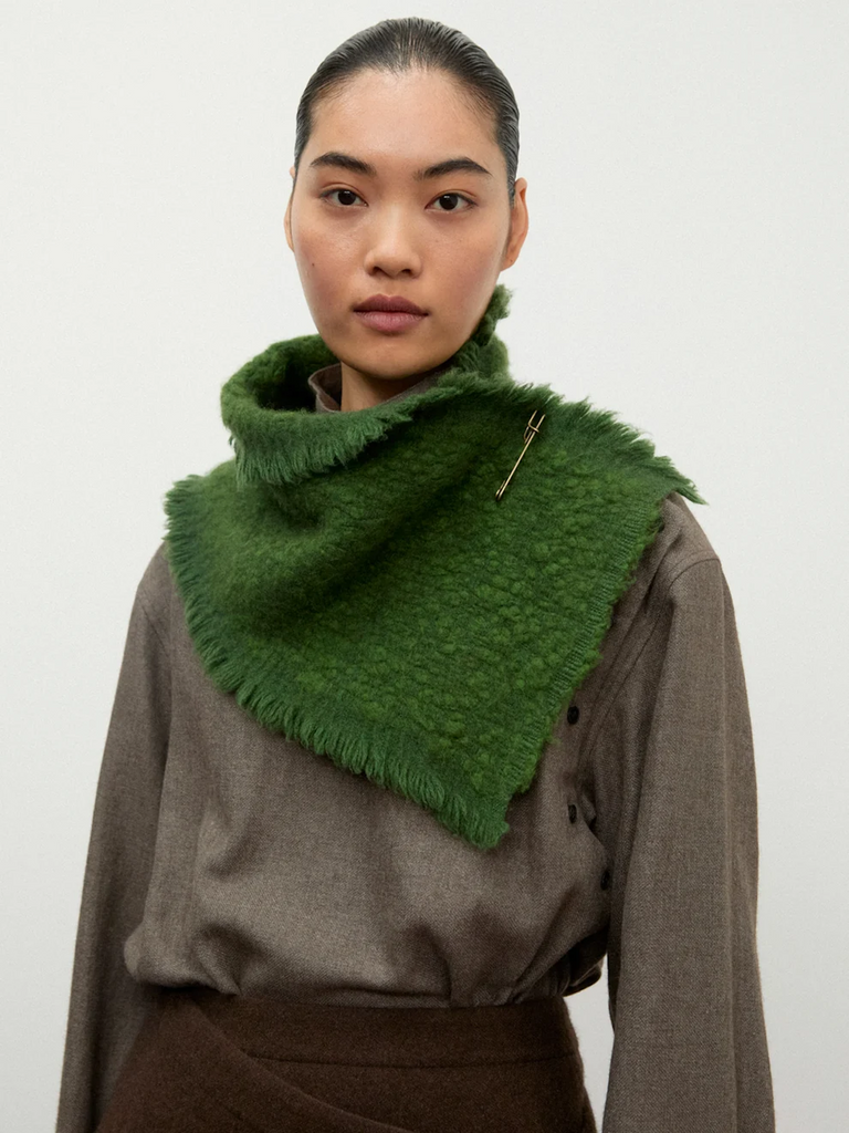 Norlha - Handspun Dawn Neck Warmer in Pine Green