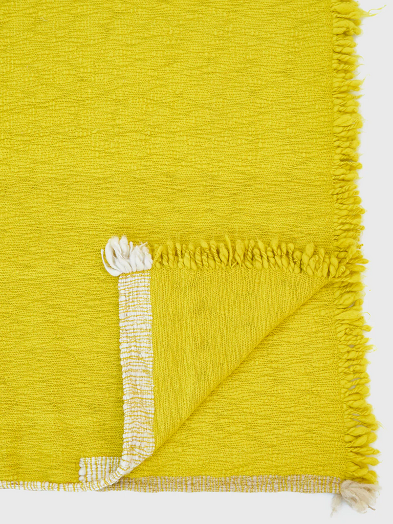 Norlha - Handspun Nostalgia Tree Blanket in Dandelion