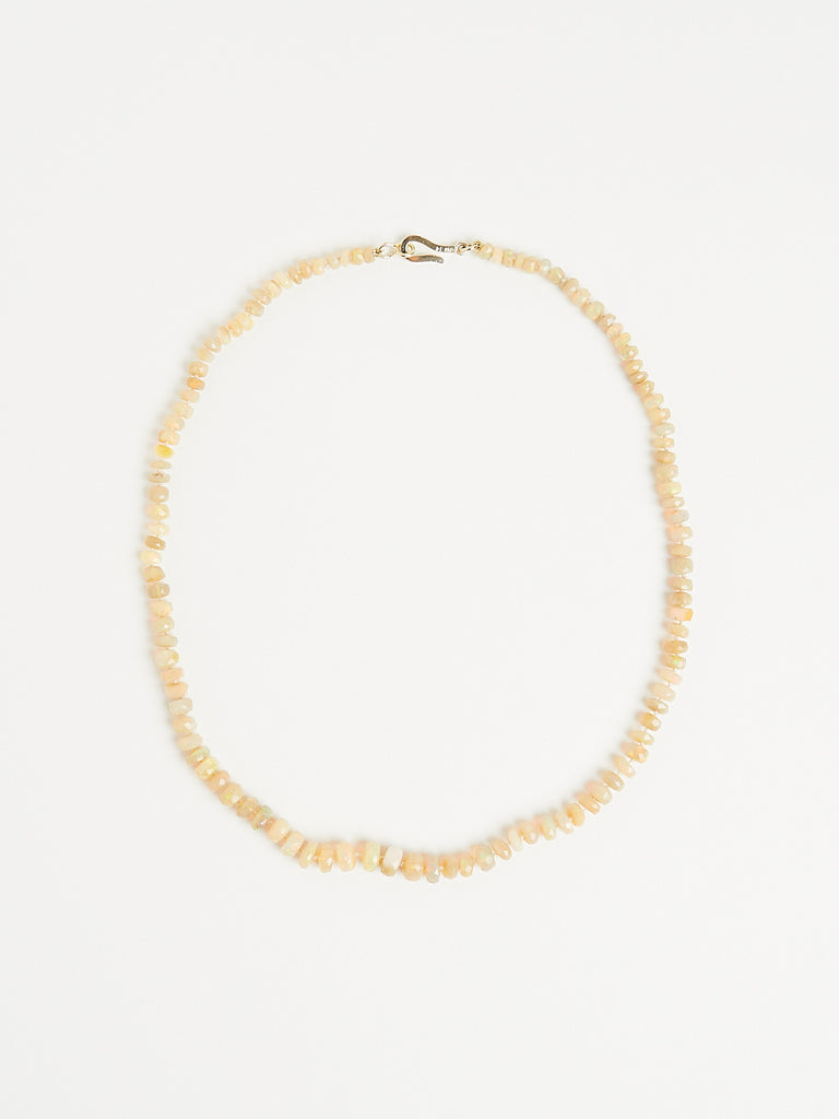 Ileana Makri Opal Faceted Beaded Necklace with 18k Yellow Gold Clasp