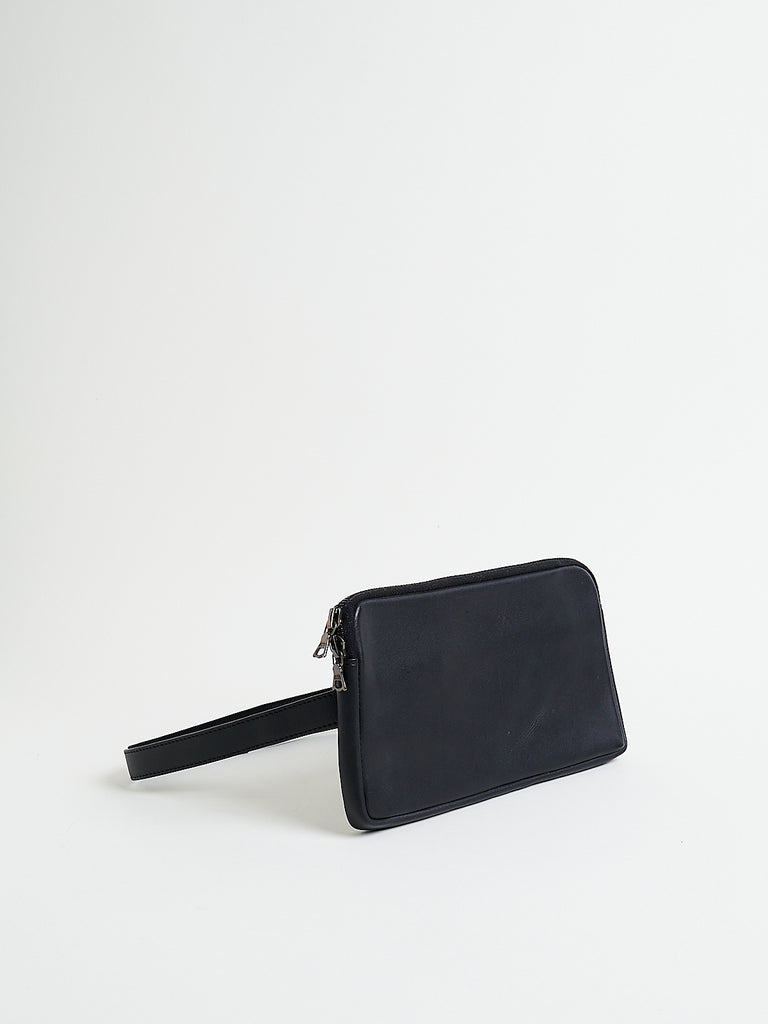 Isaac Reina Single Pouch with Belt in Black