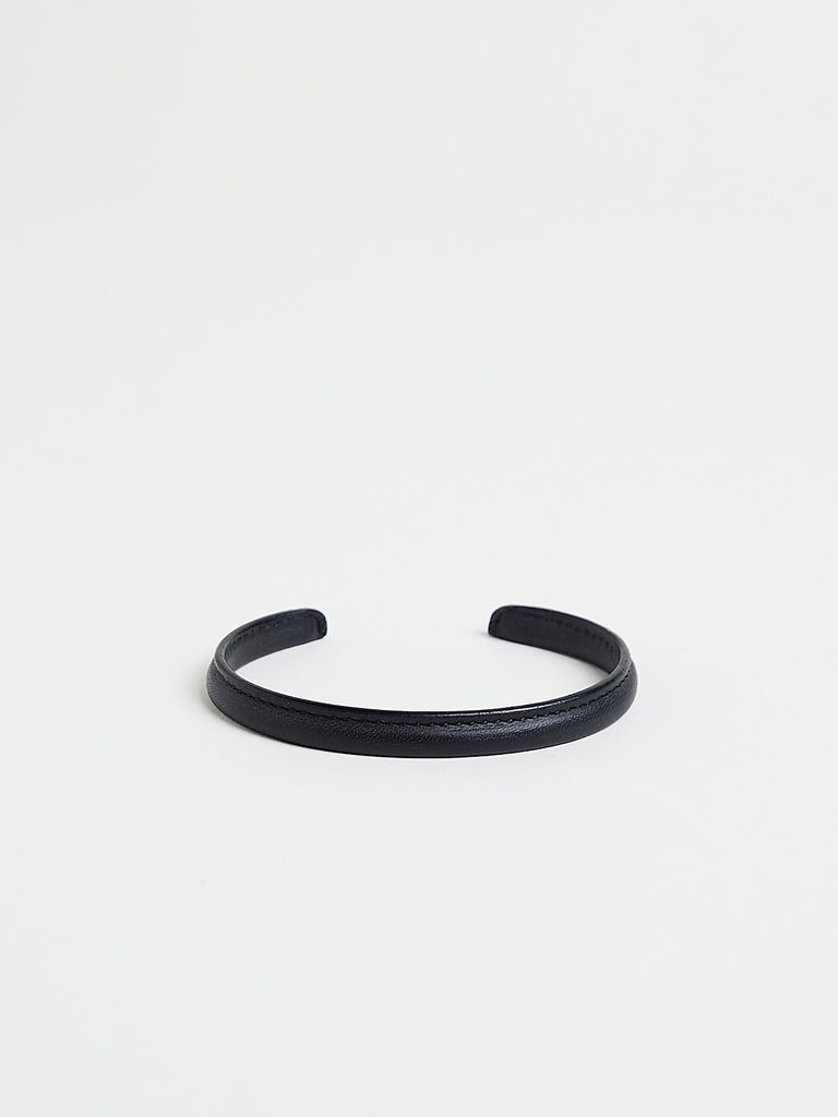 Isaac Reina Coated and Stitched Bracelet in Black