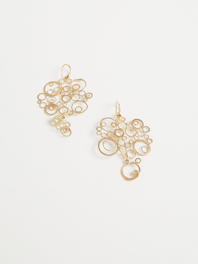Judy Geib Bubbly Earrings with Moonstones in 18k Gold