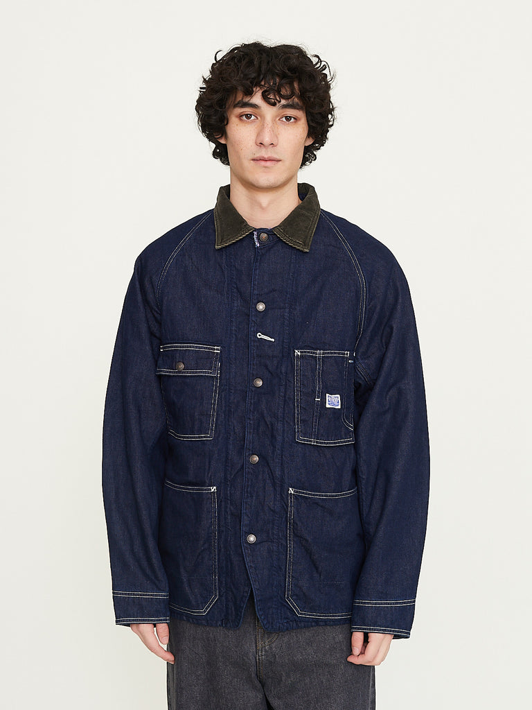 Kapital 8oz Denim Lining Cactus Coverall Arabesque in Indigo