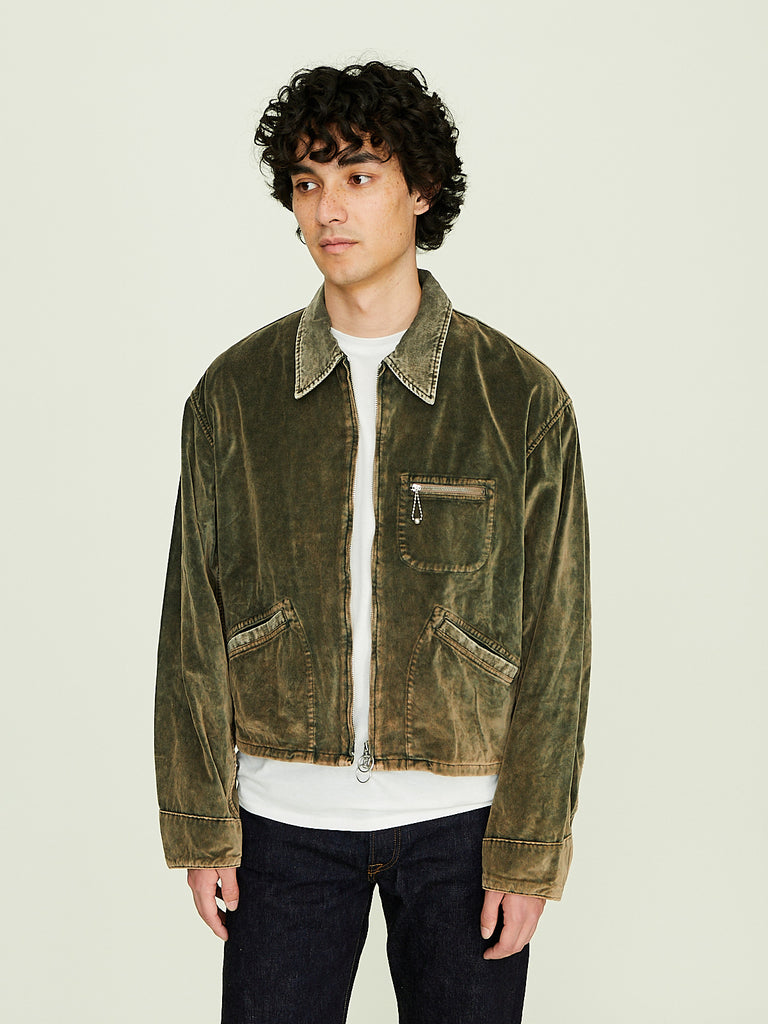 Kapital - Velveteen Hunter Drizzler Jacket Dirty Dyed in Brown