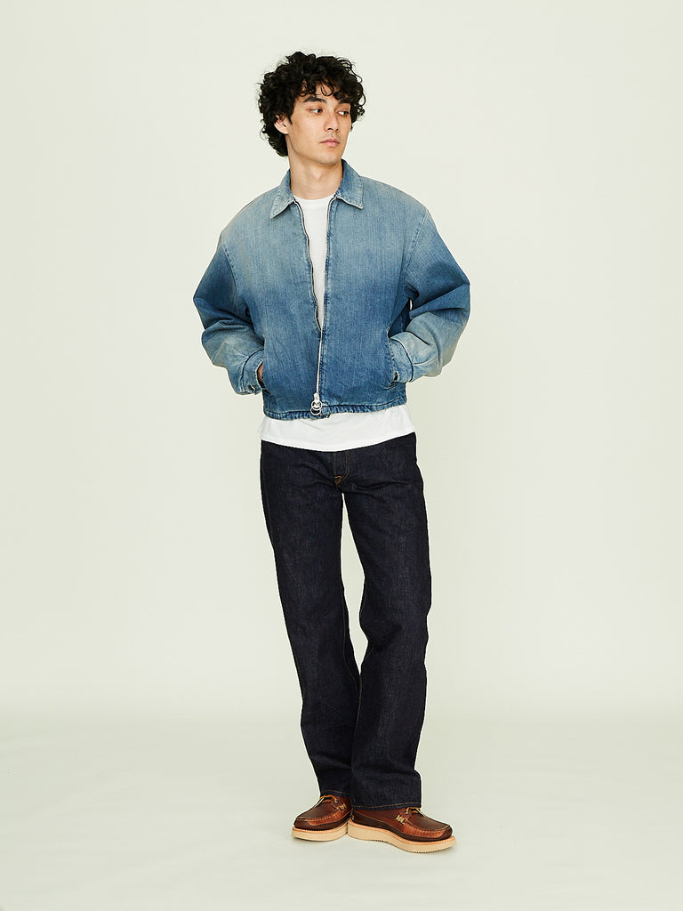 Kapital - 12oz Denim Hacksaw Drizzler Jacket in Pro