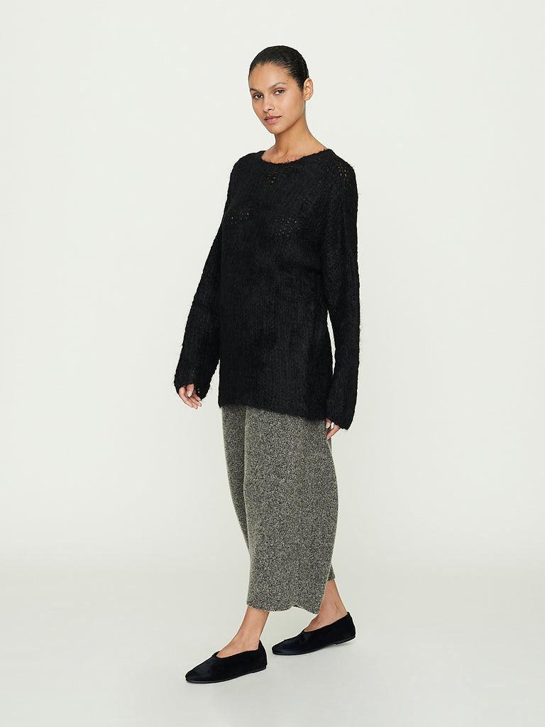 Knitbrary Oversized Sweater in Black