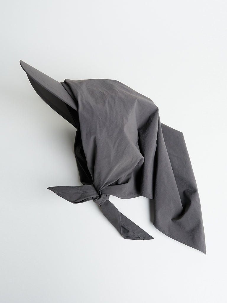 Kijima Takayuki - Nylon Detachable Scarf 6 Panel Cap in Taupe