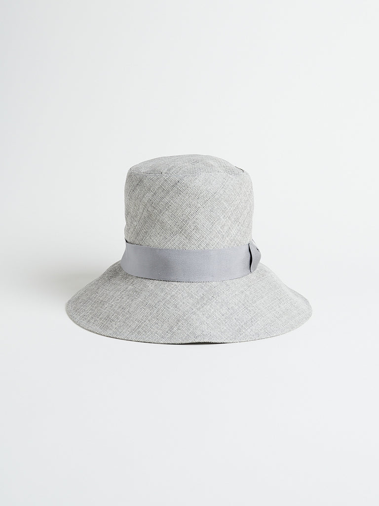 Kijima Takayuki - Paper Cloth High Crown Hat in Light Grey
