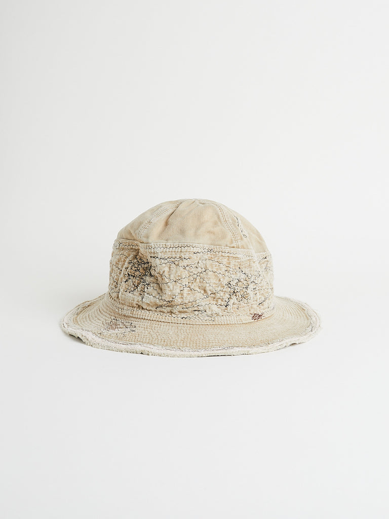 Kapital Chino The Old Man and The Sea Hat Crash Remake in Beige