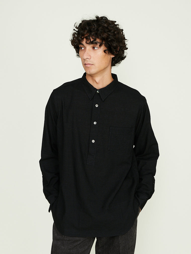 Taiga Takahashi - Lot.103 Work Shirt P/O in Black