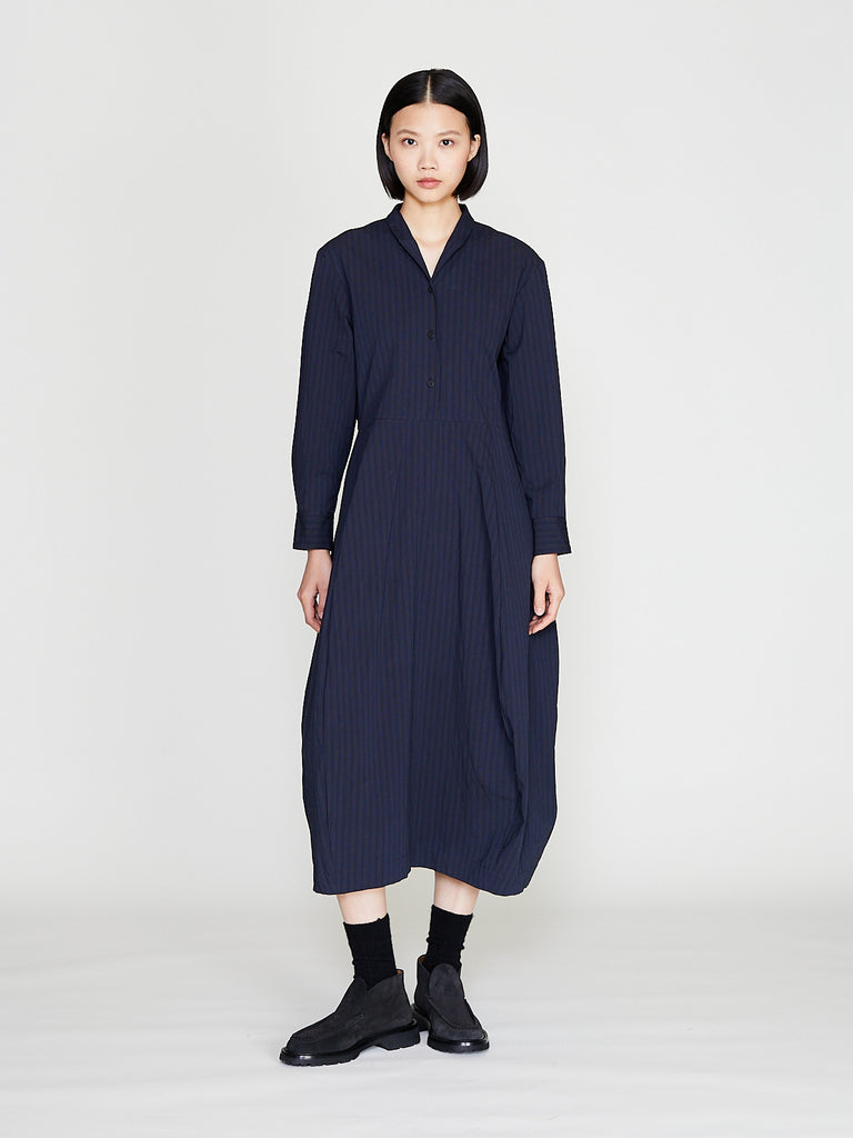 Bergfabel - Letty Dress in Navy Stripe