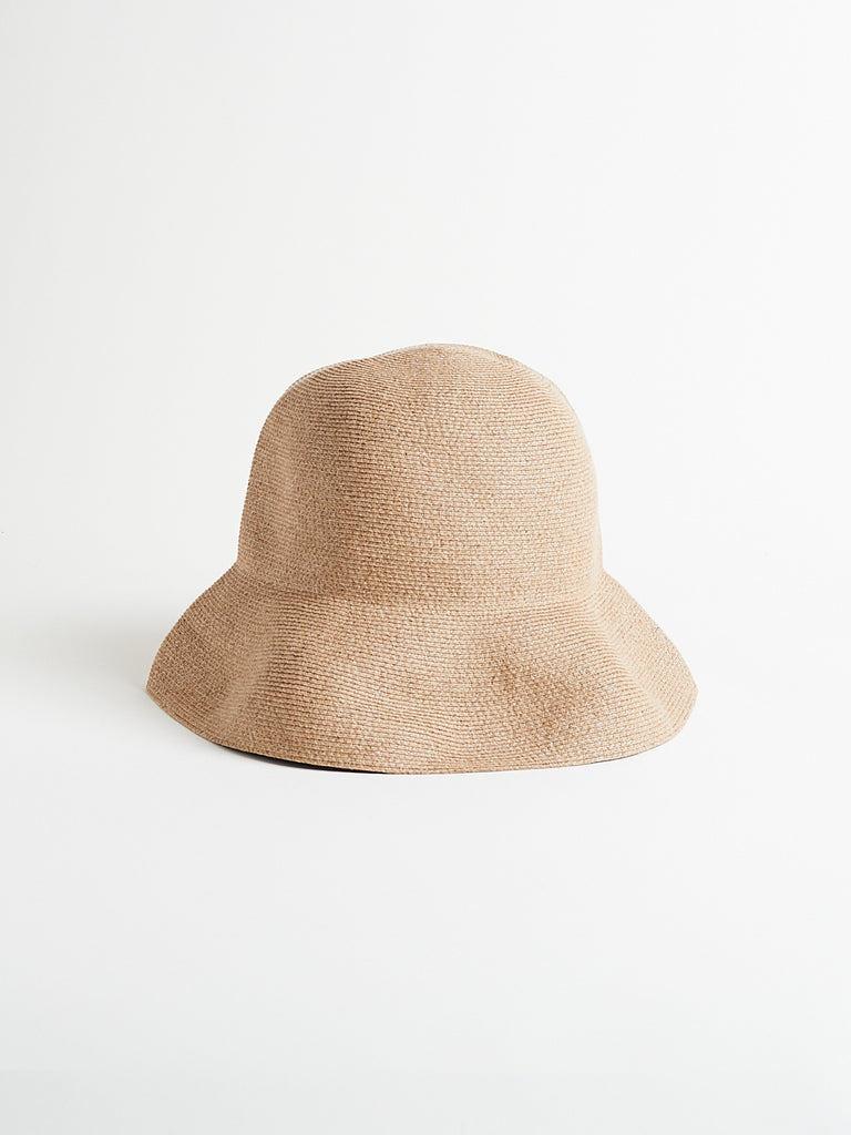 Mature Ha - WR Paper Braid Hat Switch Middle in Mix Brown