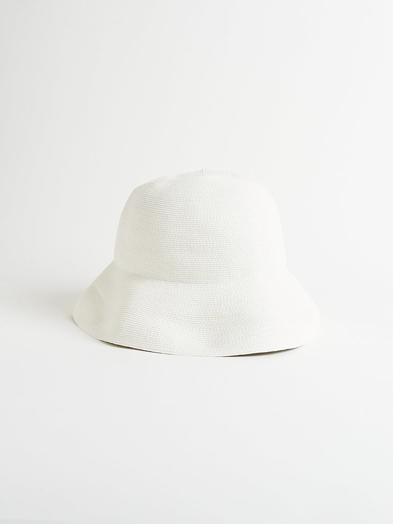 Mature Ha - WR Paper Braid Hat Switch Middle in White