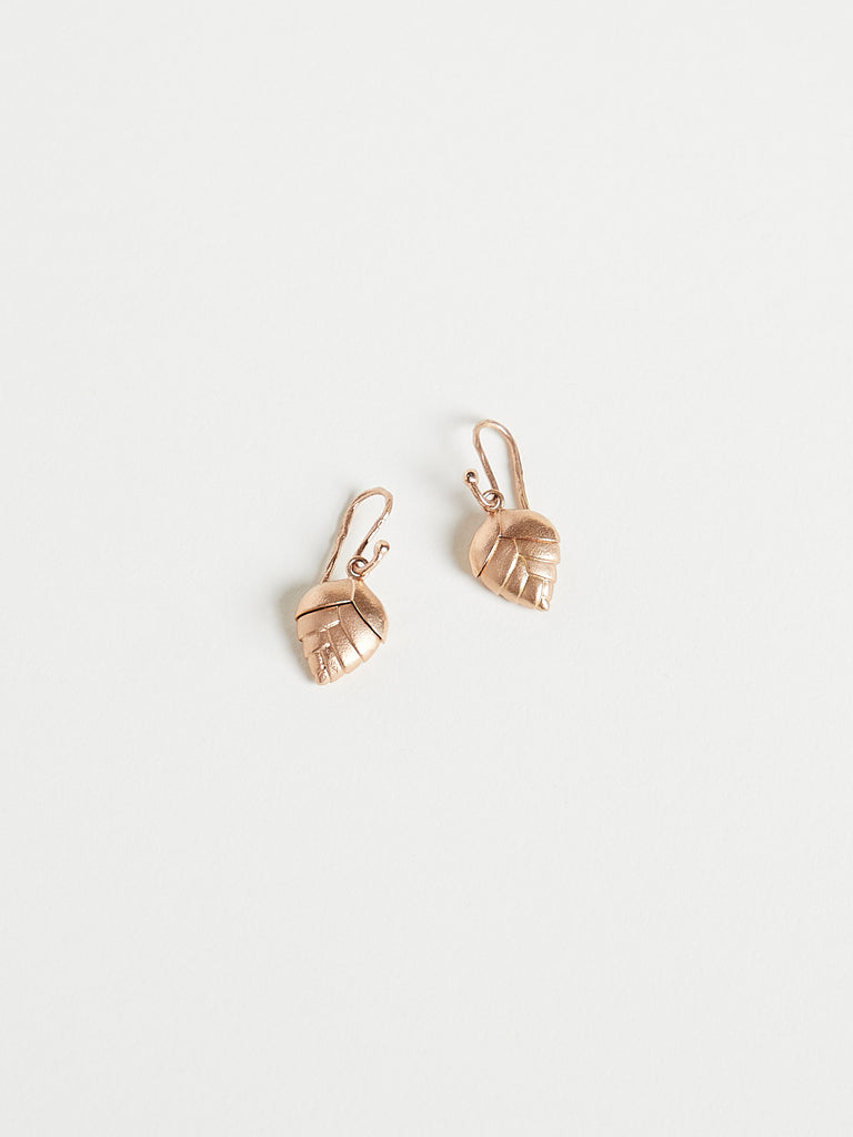 Mira Stella - Quaking Grass Earrings in 18k Rose Gold