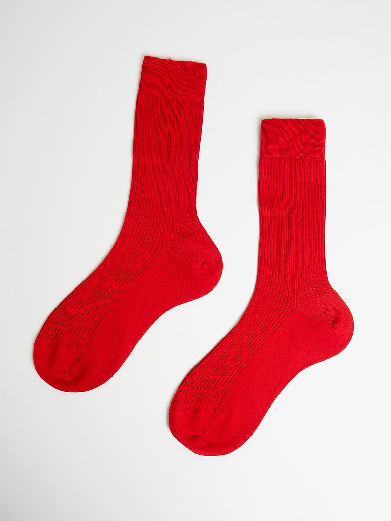 Maria La Rosa - Cashmere Socks in Red