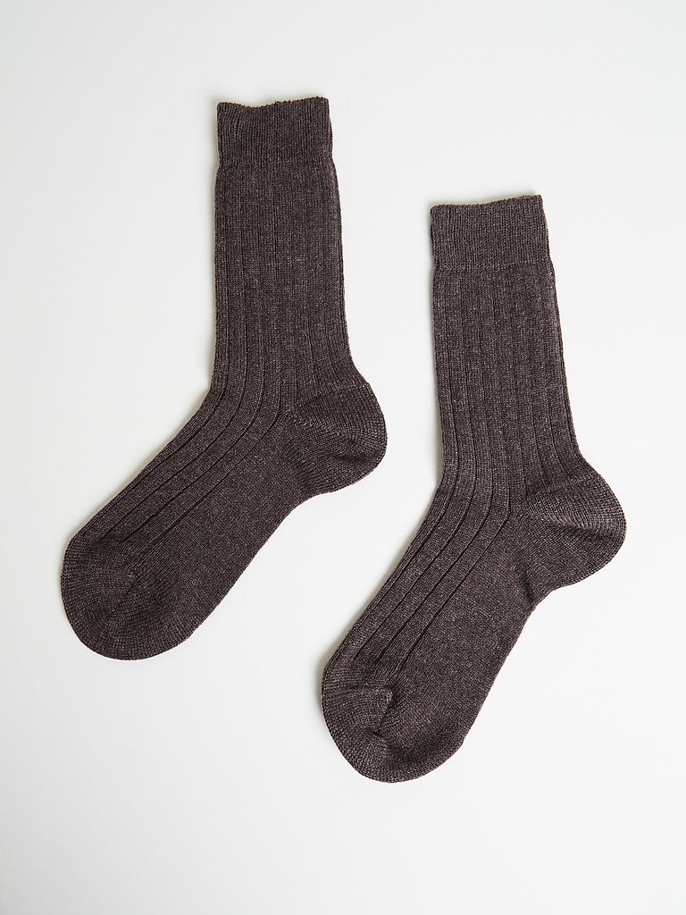 Maria La Rosa - One Kashmir Socks in Brown