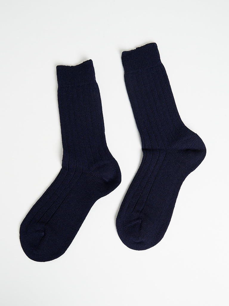 Maria La Rosa - One Kashmir Socks in Navy