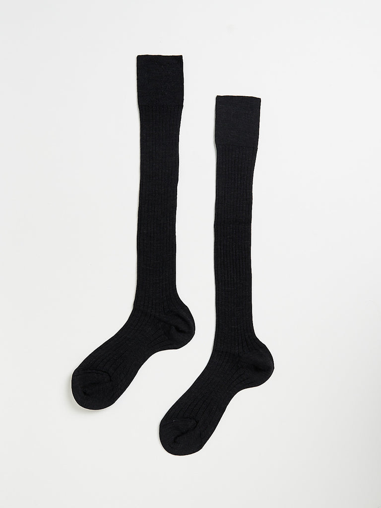 Maria La Rosa - Long Socks in Dark Grey