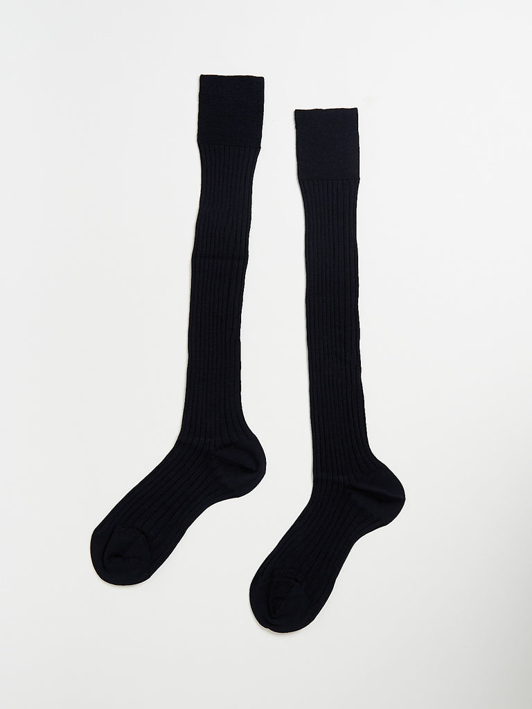 Maria La Rosa - Long Socks in Navy