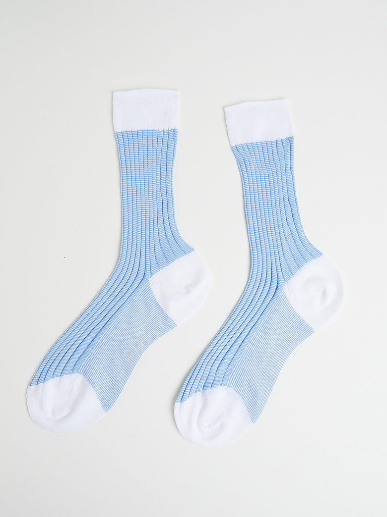 Maria La Rosa Cotton Socks in Light Blue