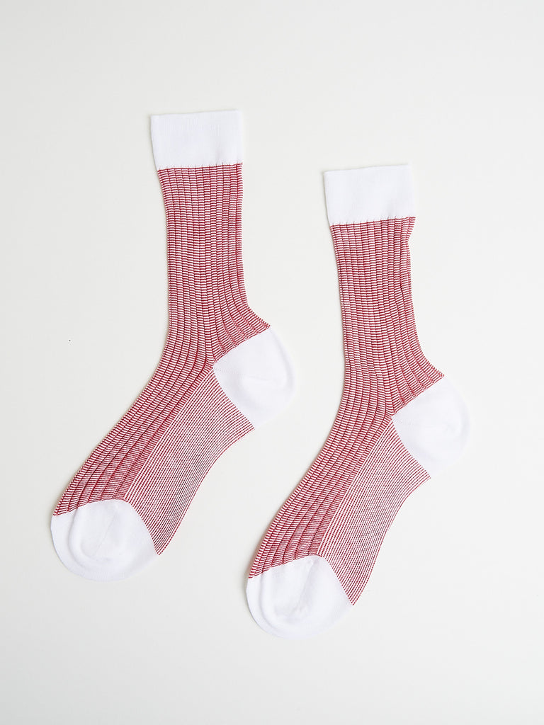 Maria La Rosa Cotton Socks in Red