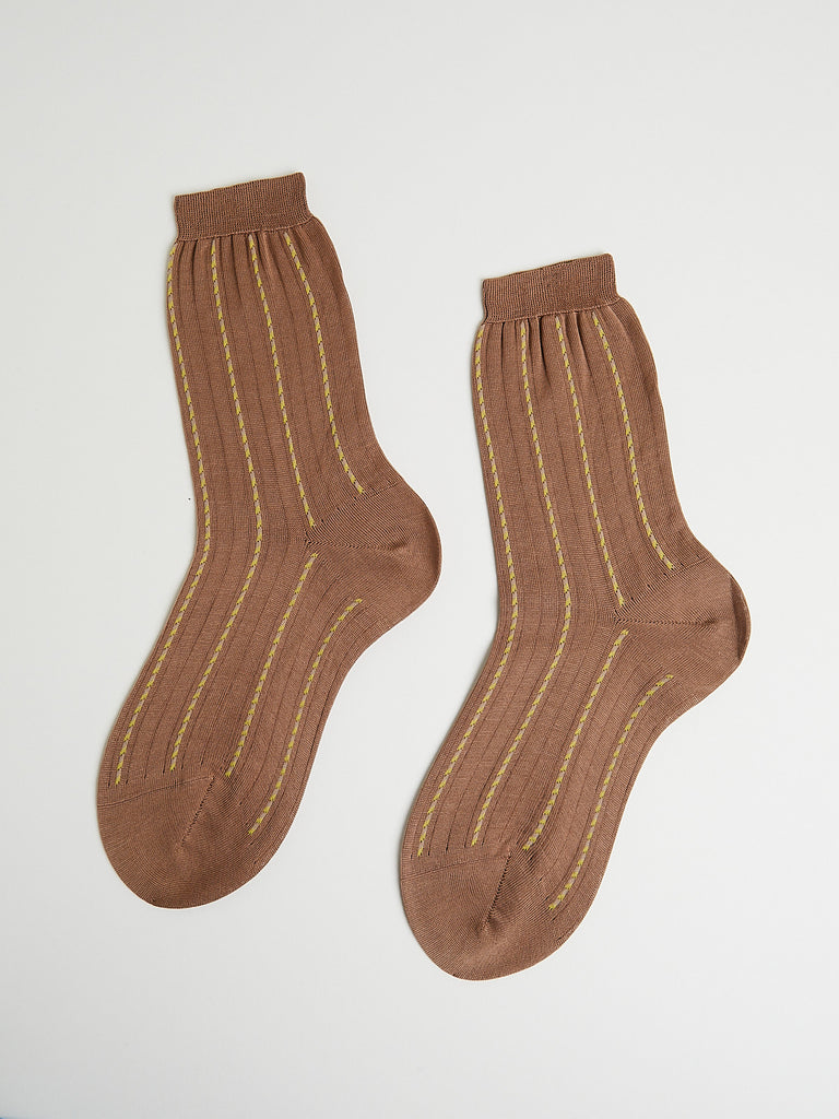 Maria La Rosa Socks in Nocciola