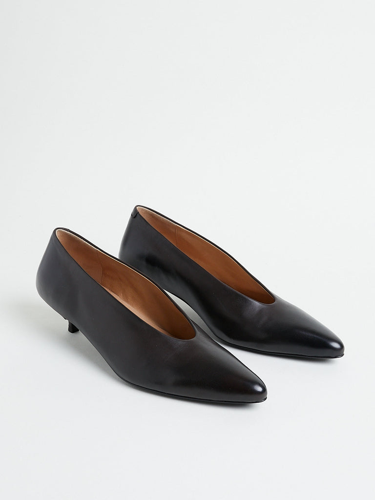 Marsèll - Longiforma Leather Pumps in Dark Brown