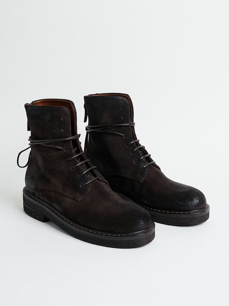 Marsèll - Women's Parrucca Anfibio Zip in Dark Brown