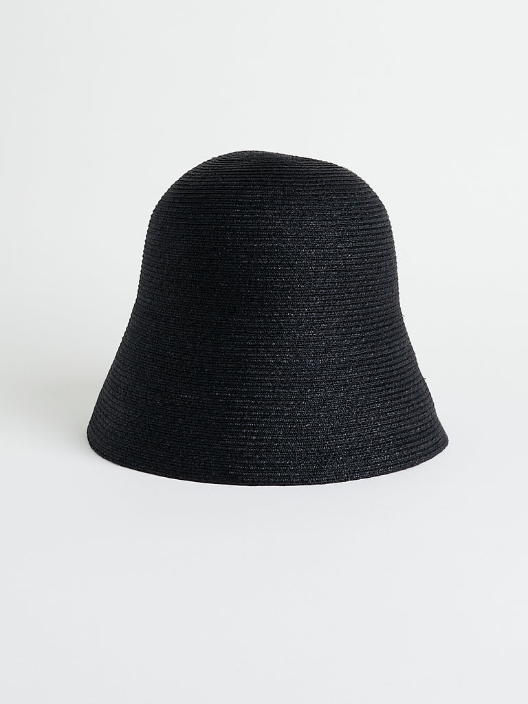 Mature Ha Raffia Braid Free Hat in Black/Black