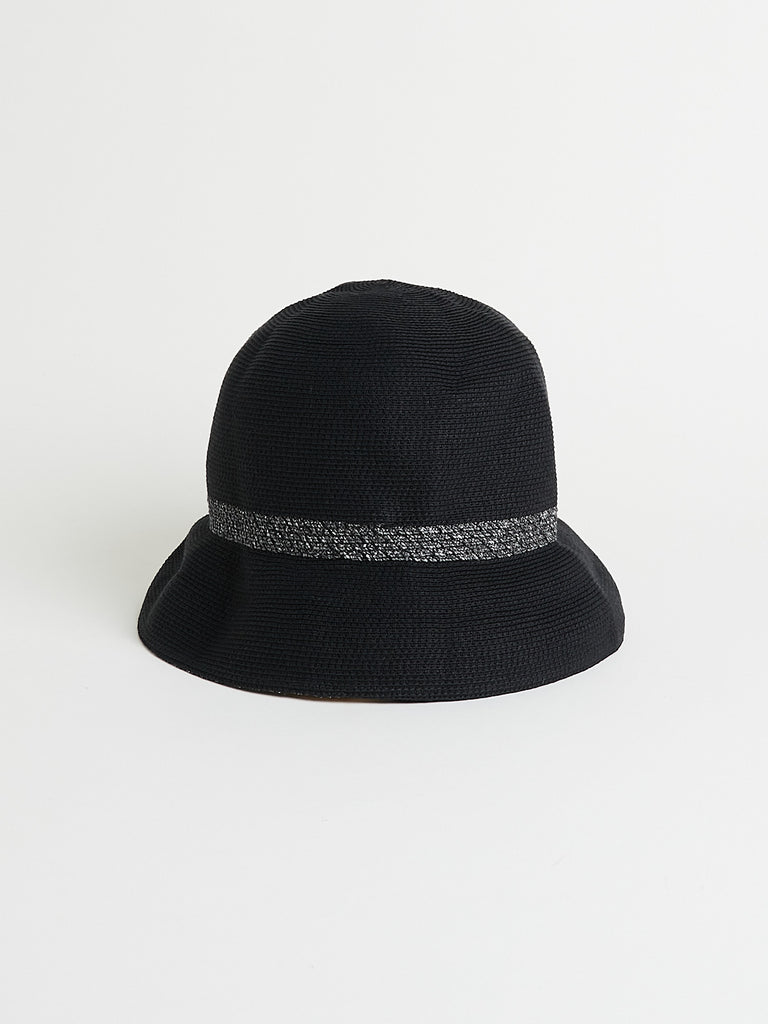 Mature Ha WP Paper Braid Hat Switch Short in Black