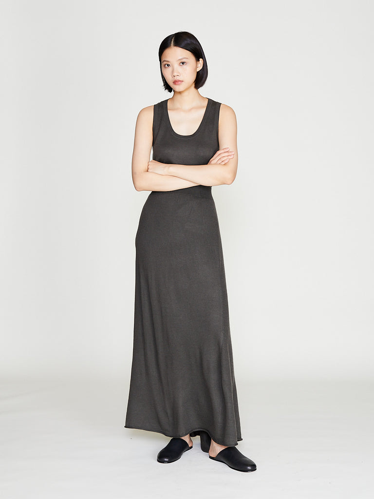 Frenckenberger - Maxi Skirt in Black Olive