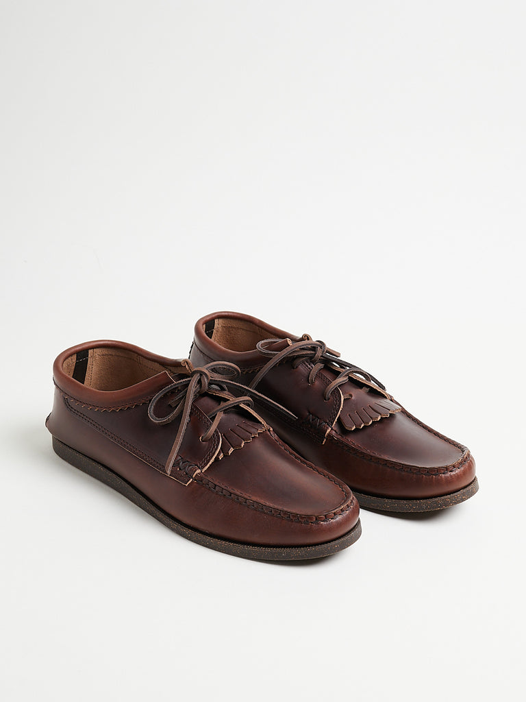 Υuketen Men's Blucher with Kiltie with Camp Sole in G Brown