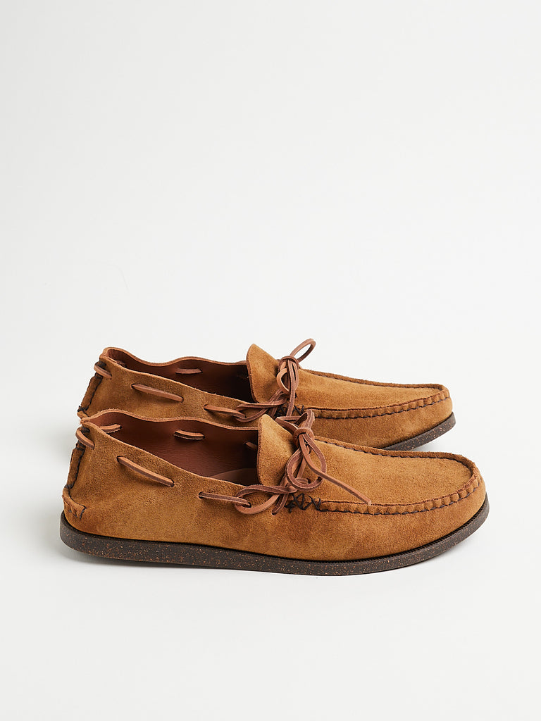 Υuketen Men's Handsewn Canoe Moc w/ Camp Sole in FO G Brown