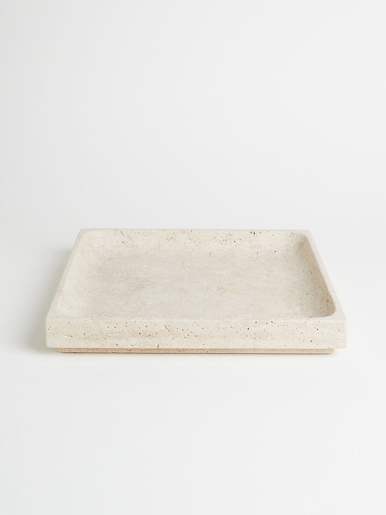 Michaël Verheyden Square Tray in Marble Travertine