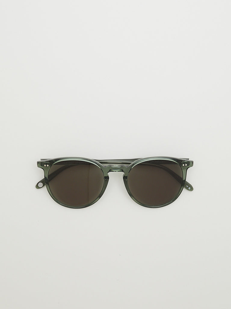 Garrett Leight Morningside Sun in Juniper/Semi-Flat Green