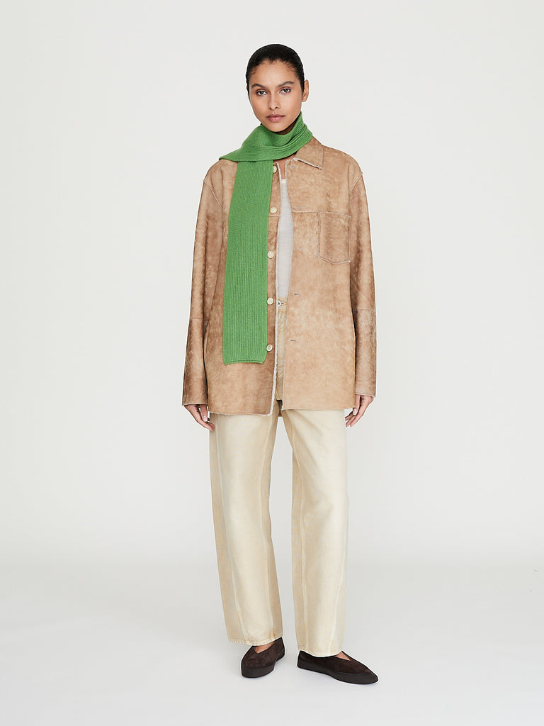 Auralee - Women's Merino Mouton Shirt Blouson in Beige