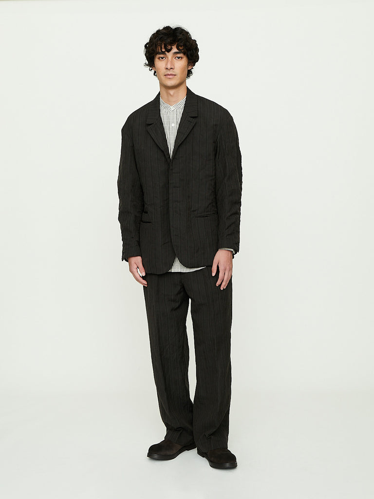 Niceness - S.Schenker Striped Flying V Trousers in Brown