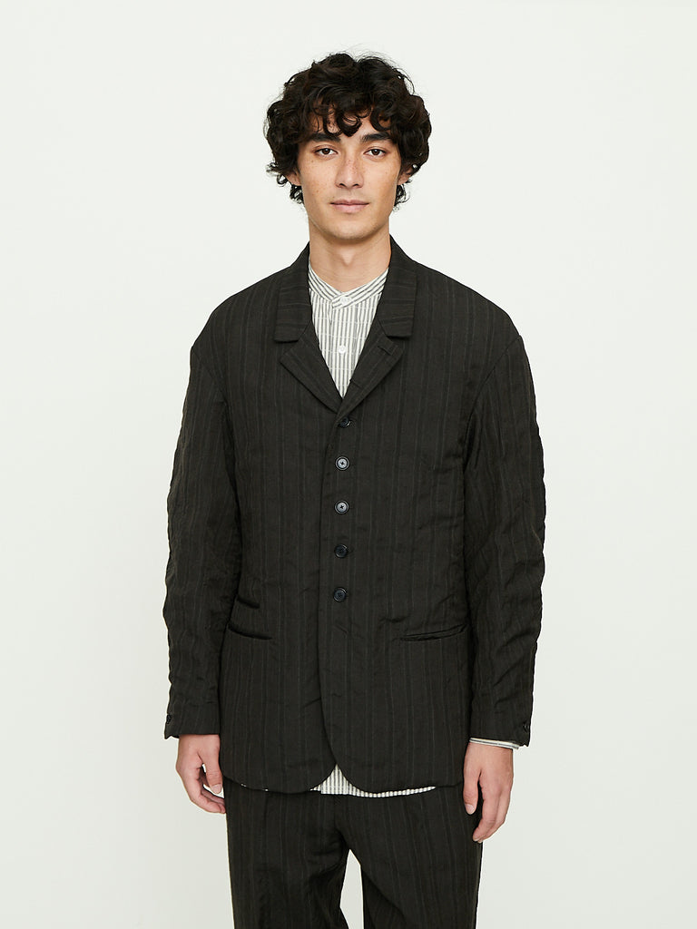 Niceness - S.Slash Striped Amish Jacket in Brown
