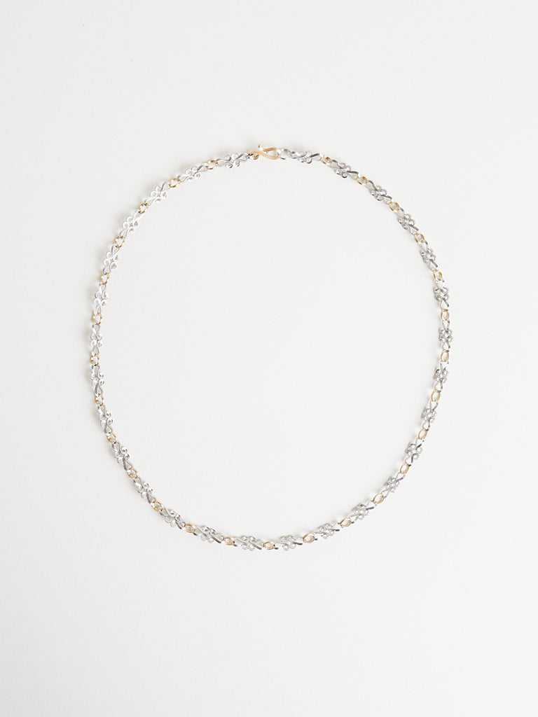 Nikolle Radi Volute Link Unisex Chain in Platinum and 18k Gold