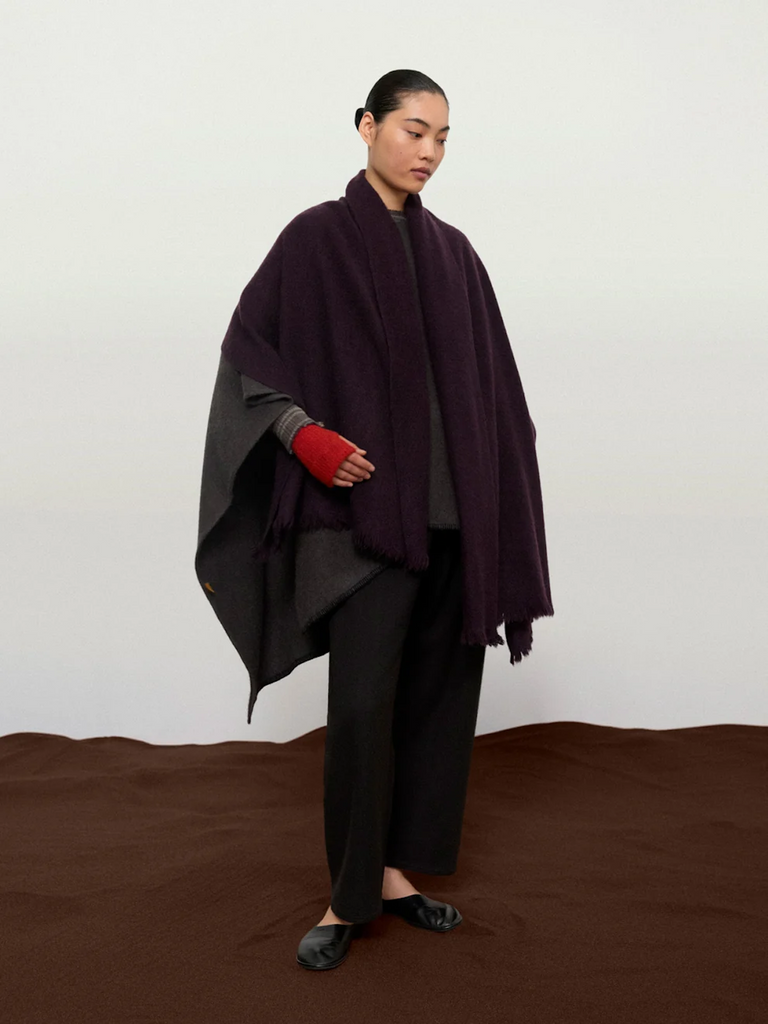 Norlha - Net Boiled Scarf in Mulberry