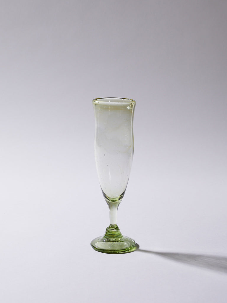 Nikos Haritakis Glass Champagne Glass in Citrine