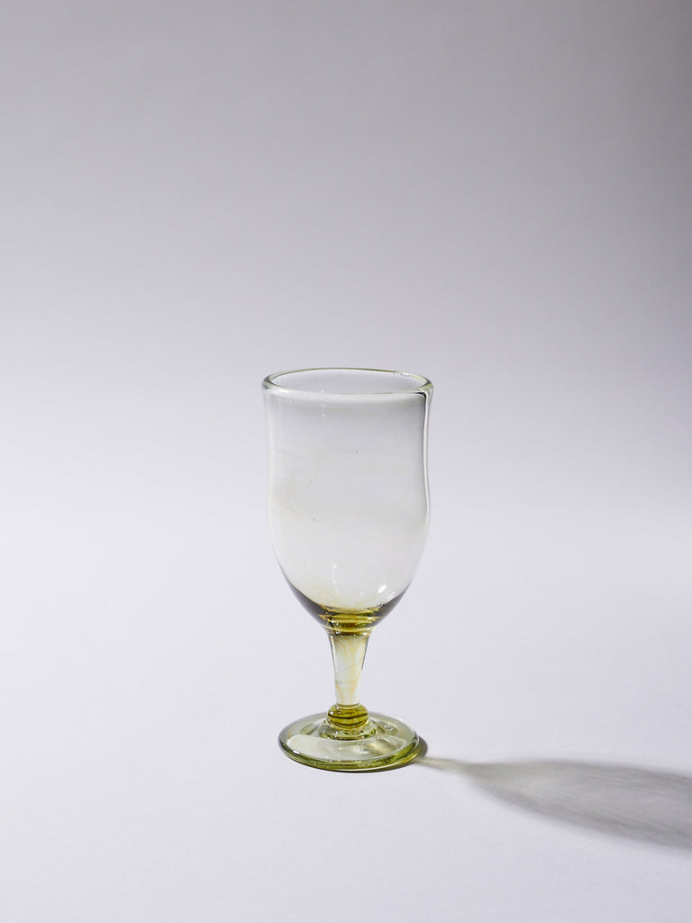 Nikos Haritakis Glass Wine Glass in Citrine