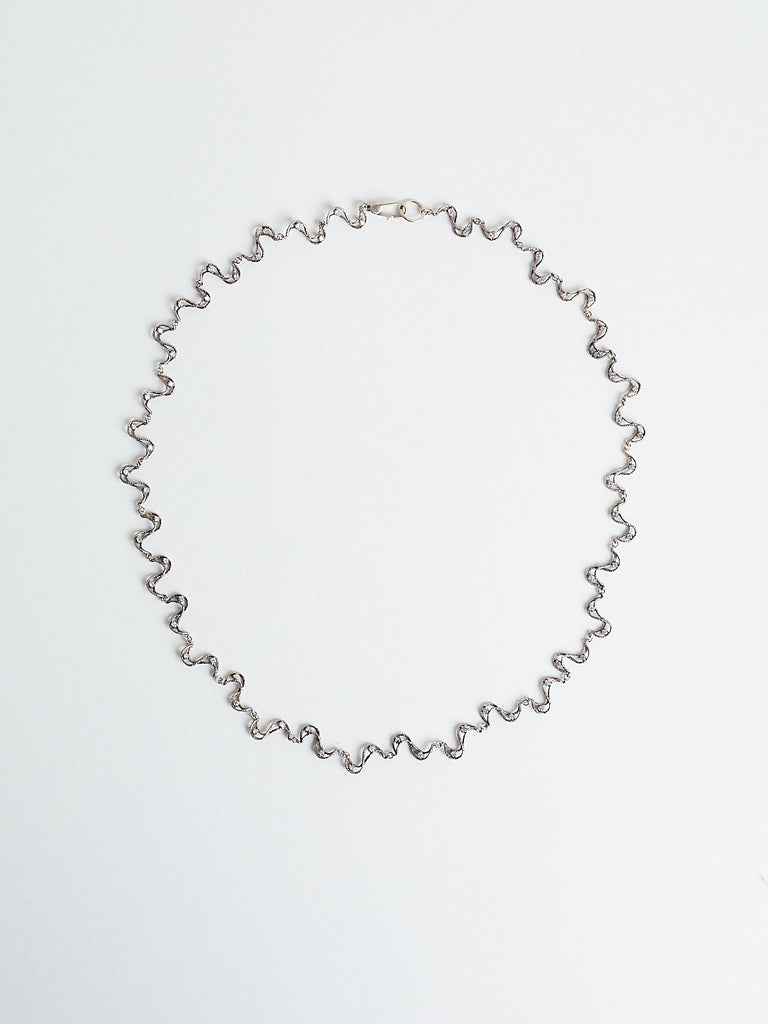 Noguchi Bijoux 4067 Necklace in 14k White Gold with 128 White Diamonds