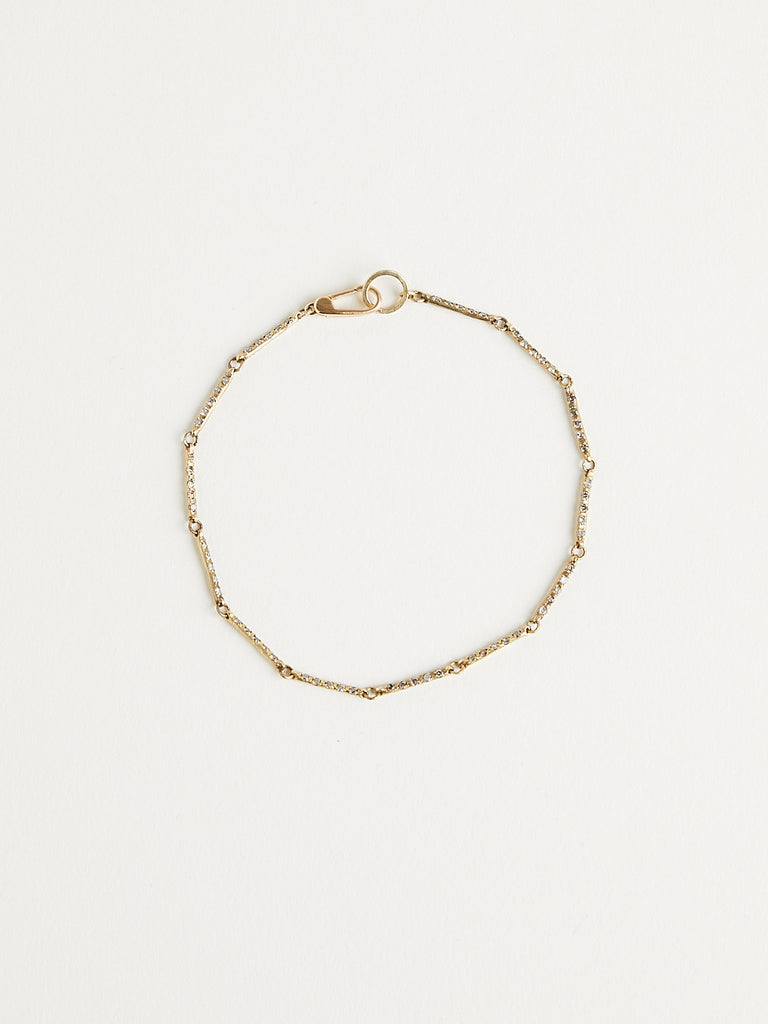 Noguchi Bijoux 576 Bracelet in 14 Yellow Gold with 65 Brown Diamonds