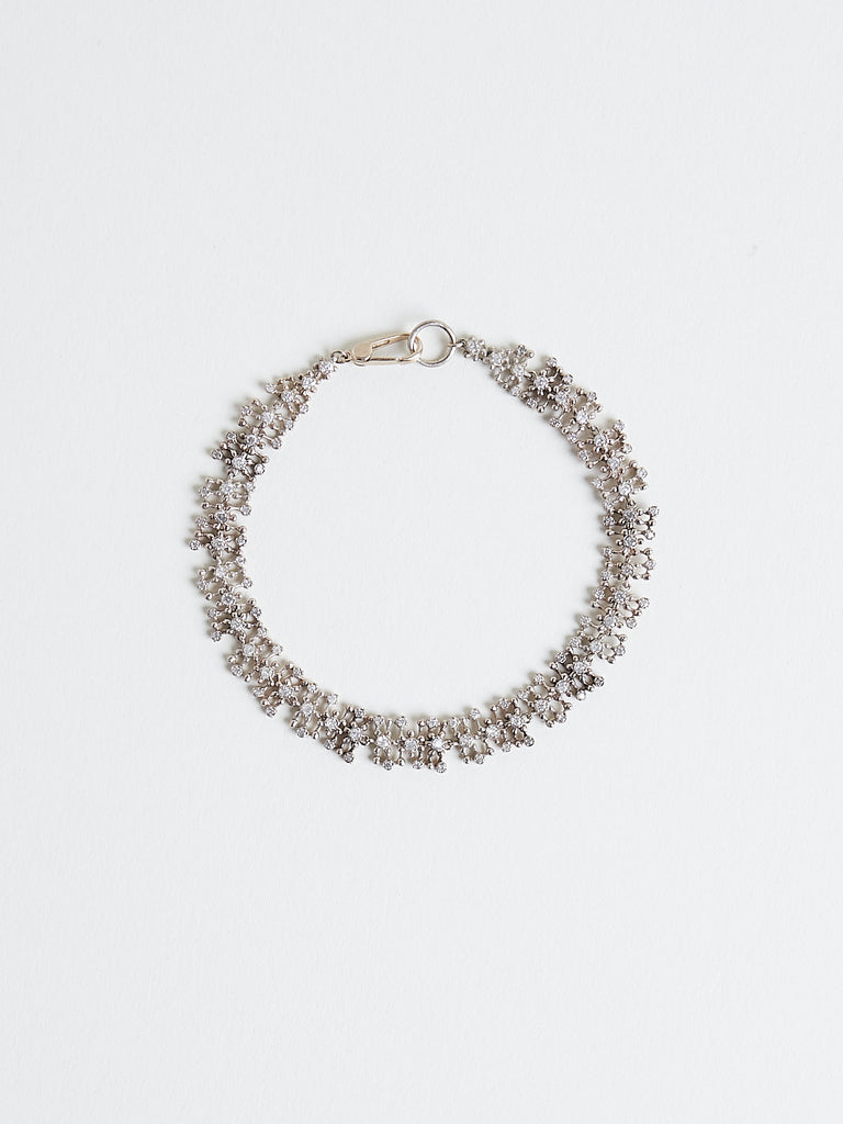 Noguchi Bijoux 585 Bracelet in 14k White Gold with 120 White Diamonds