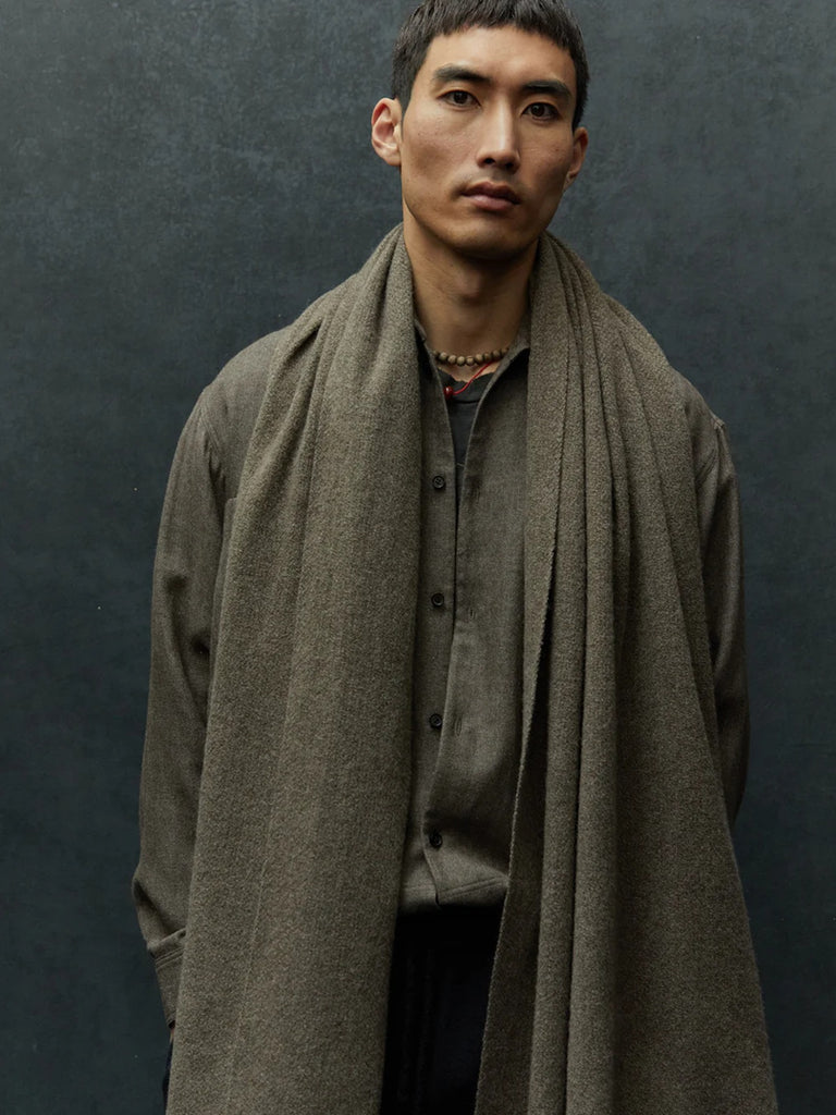 Norlha - Nomad Classic Scarf in Natural Yak Grey