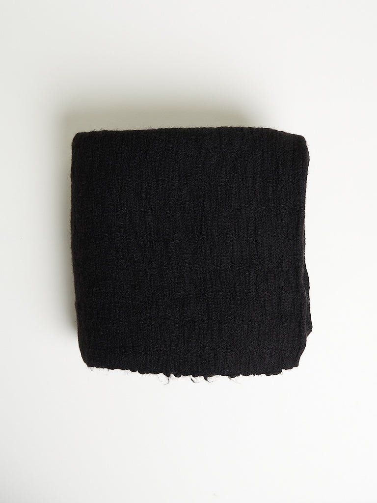 Norlha Handspun Shepherd Scarf in Black